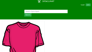 openclipart圖庫：Pink T-Shirt-資源代表圖