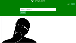 openclipart圖庫：Indecisive silhouette.svg