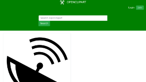 openclipart圖庫：Satellite Dish Icon-資源代表圖