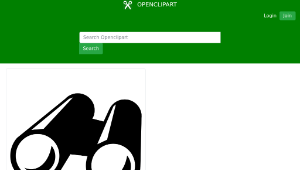 openclipart圖庫：Binoculars縮圖