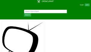 openclipart圖庫：TV cartoon empty-資源代表圖