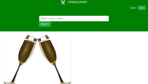 openclipart圖庫：Champagne Glass Remix 3-資源代表圖