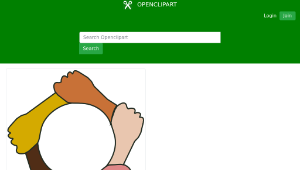 openclipart圖庫：circle of hands縮圖