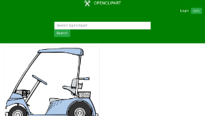 openclipart圖庫：golf cart