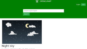 openclipart圖庫：Night sky縮圖
