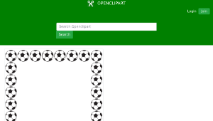 openclipart圖庫：Football Border-資源代表圖