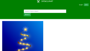 openclipart圖庫：Modern Christmas Tree