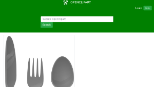 openclipart圖庫：Cutlery