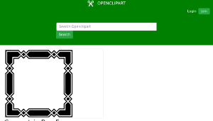 openclipart圖庫：Geometric Box Frame or Border