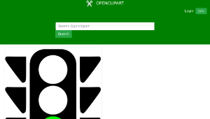 openclipart圖庫：Traffic semaphore green light