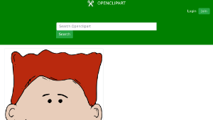 openclipart圖庫：manface7 colour
