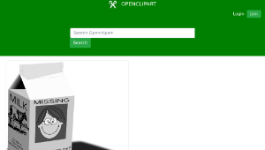 openclipart圖庫：milk carton