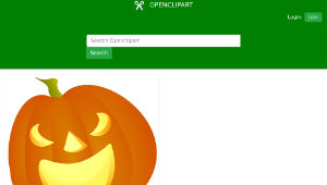 openclipart圖庫：Halloween Pumpkin Smile