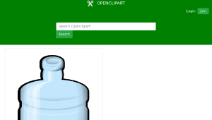 openclipart圖庫：Water bottle