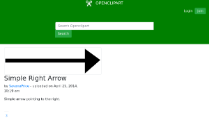 openclipart圖庫：Simple Right Arrow