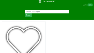 openclipart圖庫：Simple Heart