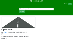 openclipart圖庫：Open road