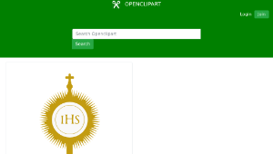openclipart圖庫：Blessed Sacrament