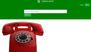 openclipart圖庫：Red Phone