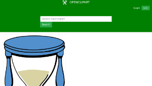 openclipart圖庫：hourglass with sand-資源代表圖