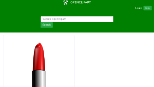 openclipart圖庫：lipstick