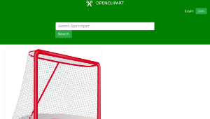 openclipart圖庫：Hockey Goal