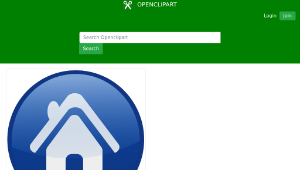 openclipart圖庫：house-blue