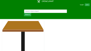 openclipart圖庫：Wood Table