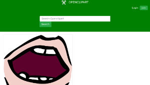 openclipart圖庫：Open Mouth-資源代表圖