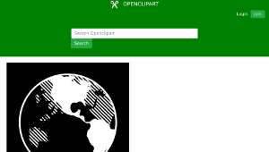 openclipart圖庫：Black and White Earth