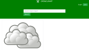 openclipart圖庫：tango weather overcast-資源代表圖