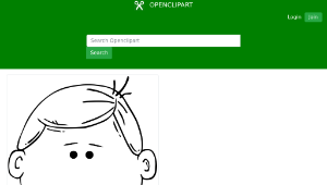 openclipart圖庫：Man Face Cartoon