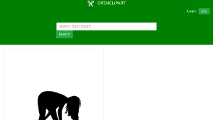 openclipart圖庫：Woman Silhouette 06