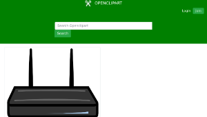 openclipart圖庫：Wireless Router