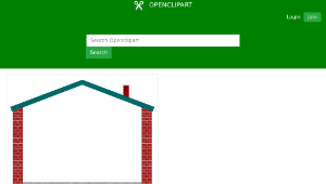 openclipart圖庫：House Border-資源代表圖