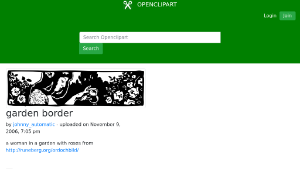 openclipart圖庫：garden border縮圖