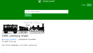 openclipart圖庫：19th century train縮圖