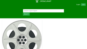 openclipart圖庫：movie reel縮圖