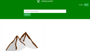 openclipart圖庫：RPG map symbols: mountains縮圖