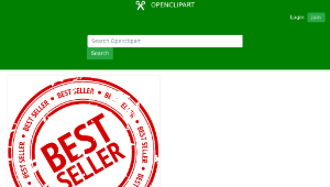 openclipart圖庫：Best Seller Stamp-資源代表圖