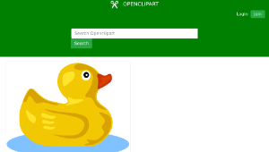 openclipart圖庫：Rubber Duck縮圖