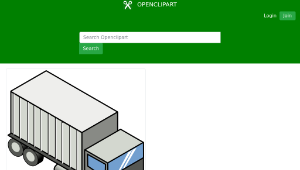 openclipart圖庫：Iso Truck 3