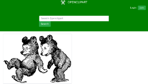 openclipart圖庫：startled bears-資源代表圖