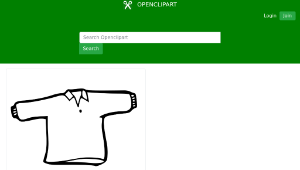 openclipart圖庫：shirt outline-資源代表圖