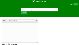 openclipart圖庫：Web Browser縮圖
