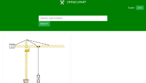 openclipart圖庫：Crane縮圖