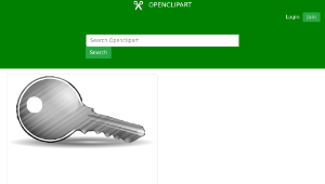 openclipart圖庫：Shiny Key縮圖