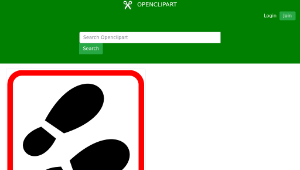 openclipart圖庫：footprint-資源代表圖