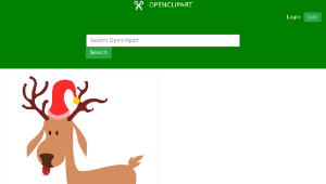 openclipart圖庫：Cartoon Reindeer-資源代表圖