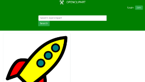 openclipart圖庫：Rocket icon縮圖